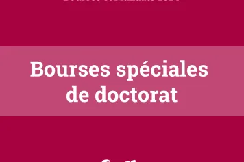 Bourses spéciales de doctorat - Résultats de l'appel Bourses et Mandats 2024