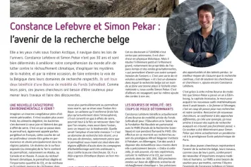 Visages de la recherche : Constance Lefebvre et Simon Pekar, se former à l'étranger