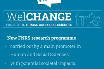 FNRS WelCHANGE : new funding programme