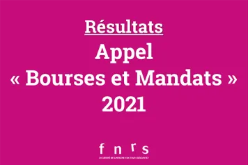 Résultats de l’appel BOURSES ET MANDATS 2021