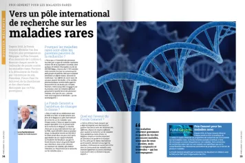www.FNRS.news 125 | Vers un pôle international de recherche sur les maladies rares