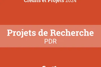 Résultats de l'appel Crédits et Projets 2024 : instrument Projets de Recherche (dont PDR avec des partenaires Weave)