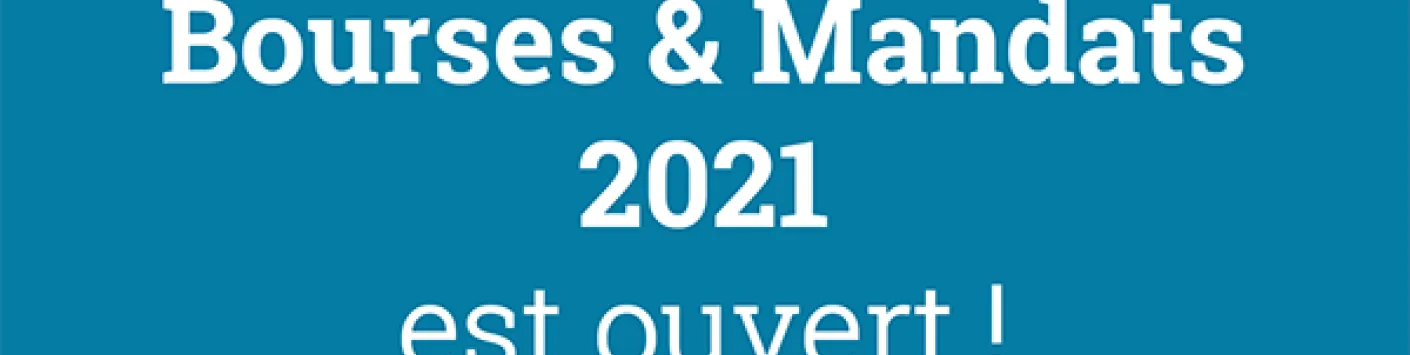 Call for 2021 Grants and Fellowships open !