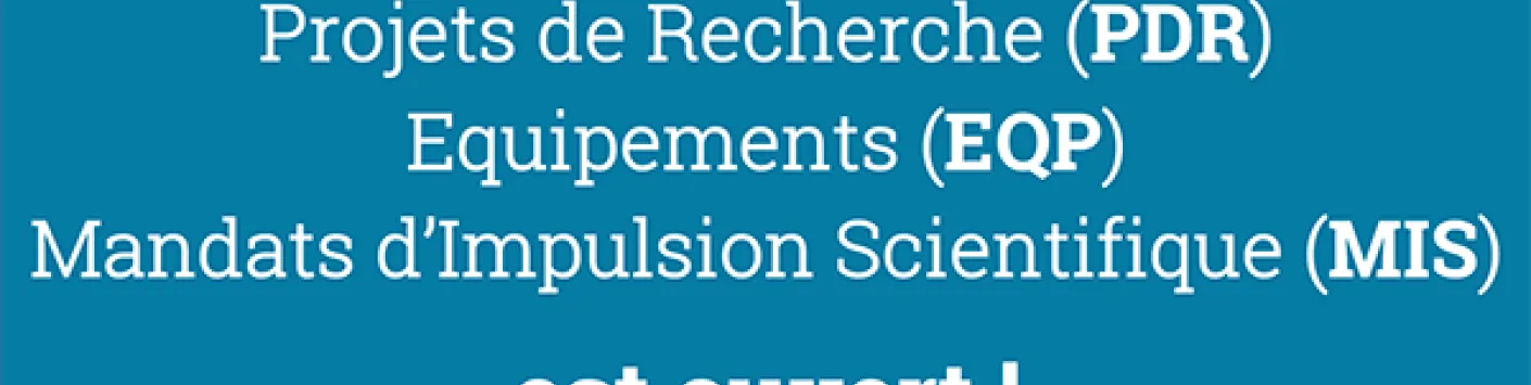 L'appel Crédits et Projets 2021 est ouvert