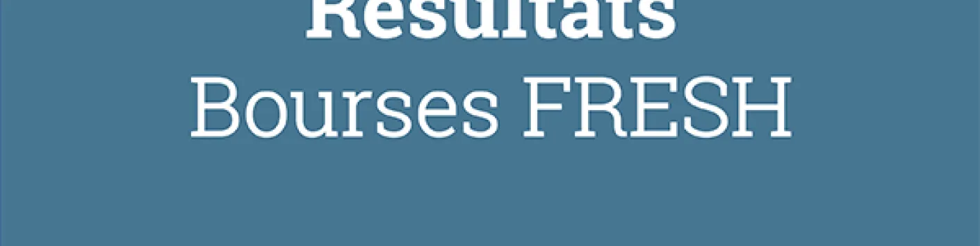 Applications selected by the management committee of the FRESH of 8 December 2020