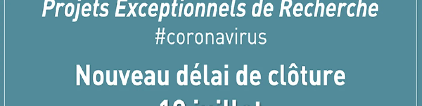 Nouveau délai pour les Projets Exceptionnels de Recherche (PER)