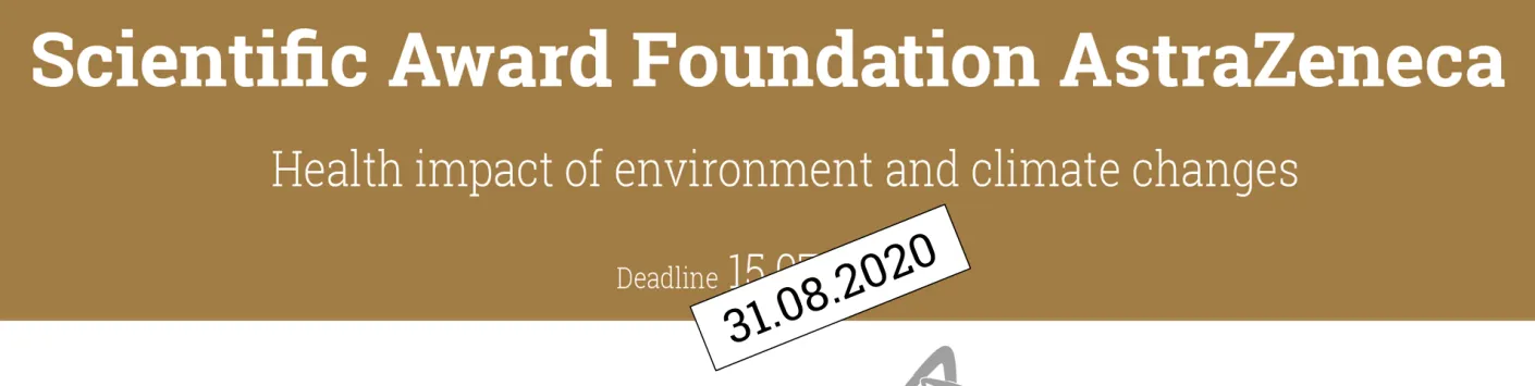 FNRS.awards | AstraZeneca 2020 – Health impact of environment and climate changes : deadline prolongée