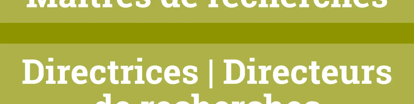 Maîtres de recherches, Directrices et Directeurs de recherches - Résultats de l'appel Bourses et Mandats 2024