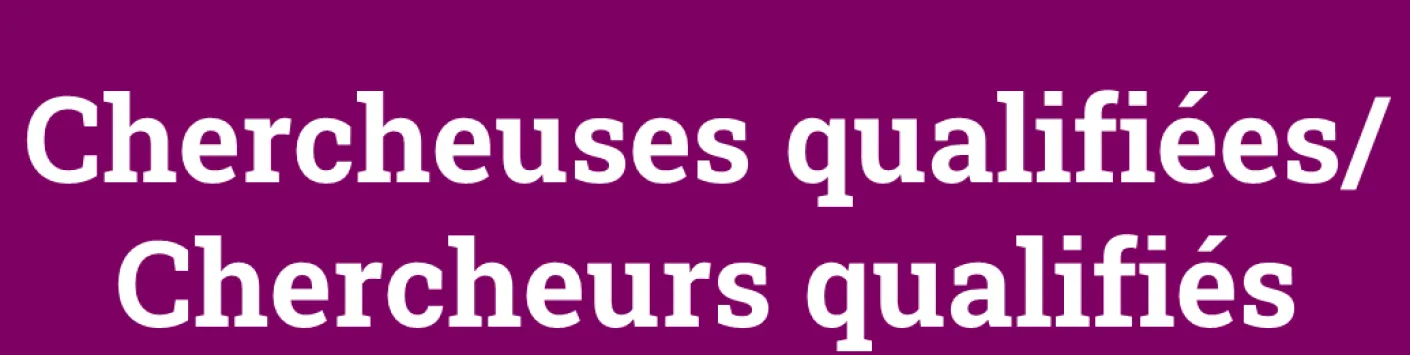 Résultats de l’appel Bourses et mandats 2023 - Chercheurs qualifiés, Chercheuses qualifiées