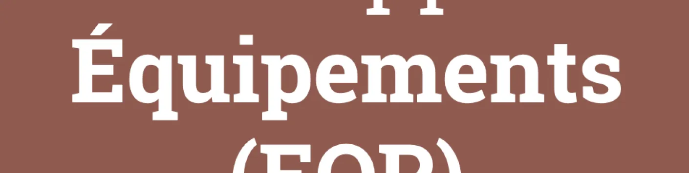 Résultats de l'appel Crédits et Projets 2022 - Crédits d'équipements