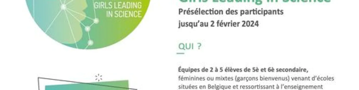 Le concours par équipe "Girls Leading in Science – GirLS" est ouvert