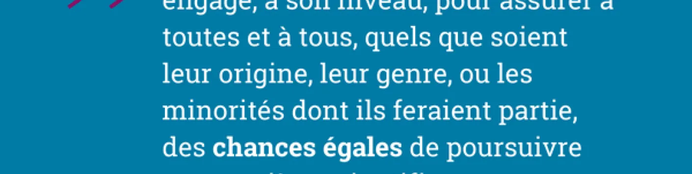 ?‍?? Des chances égales