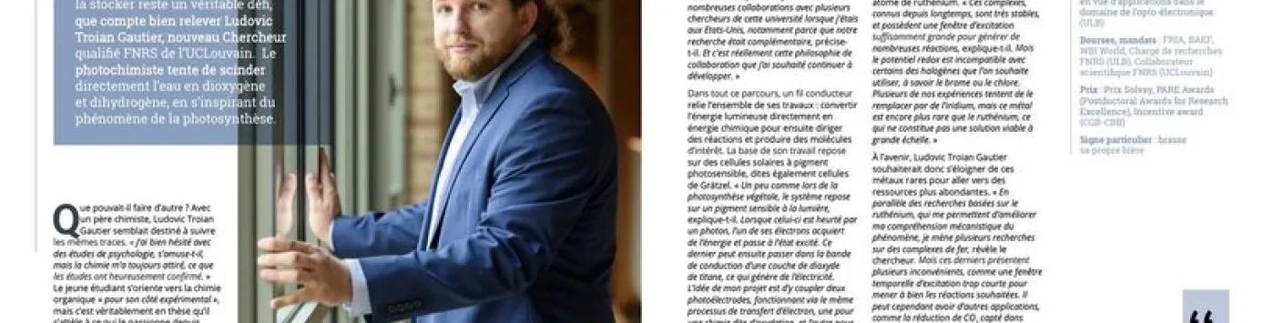 Félicitations à Ludovic Troian-Gautier , nouveau Chercheur qualifié FNRS à l'ULB - Université libre de Bruxelles 
